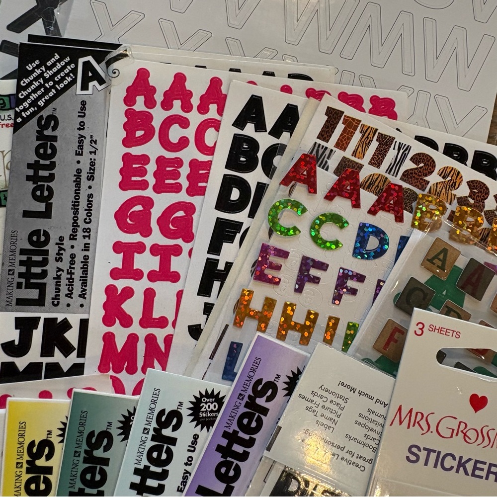 Bundle Scrapbook Alphabet A B C Crafting - Picture 6 of 12